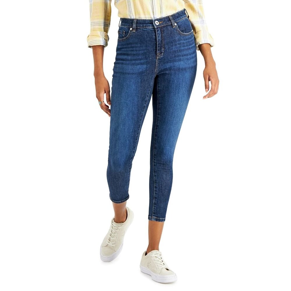 Style Women's True Skinny Wash Ankle Jeans in Navy Sundown Size 8 A961AFA